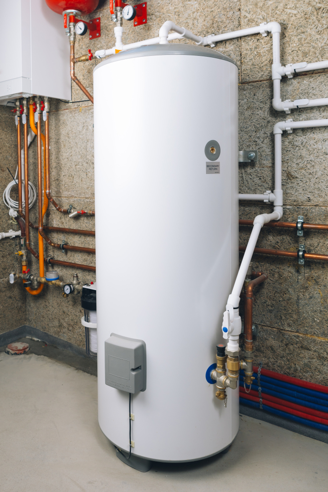 Newly installed water heater